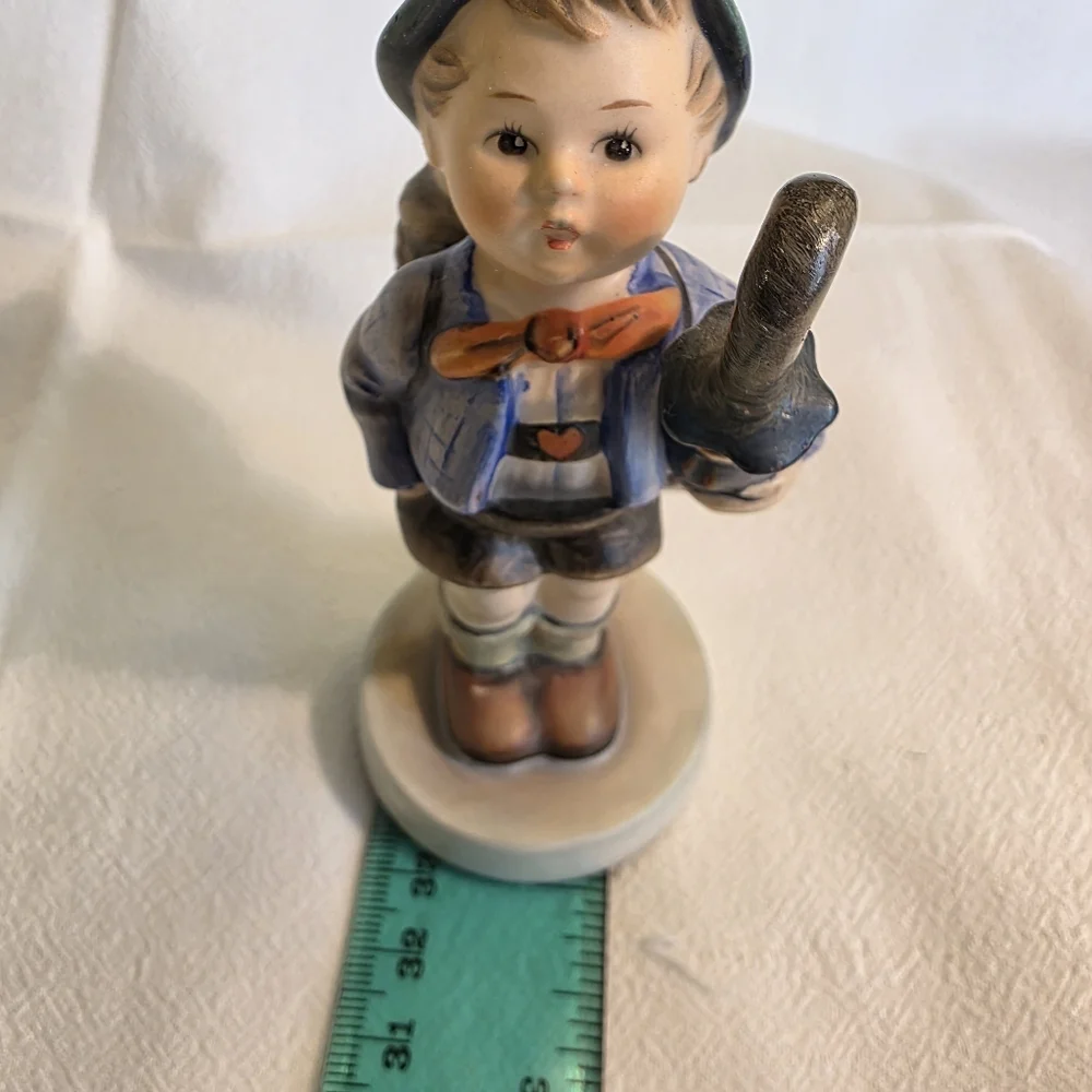 Vintage Goebel Hummel Home From The Market Figurine Boy Basket Pig TMK 3 RARE